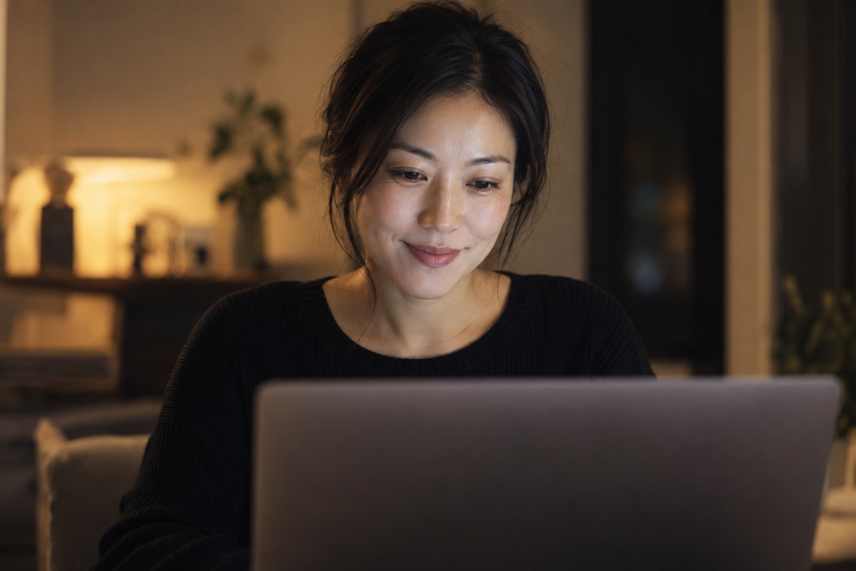 Designer working at a laptop.